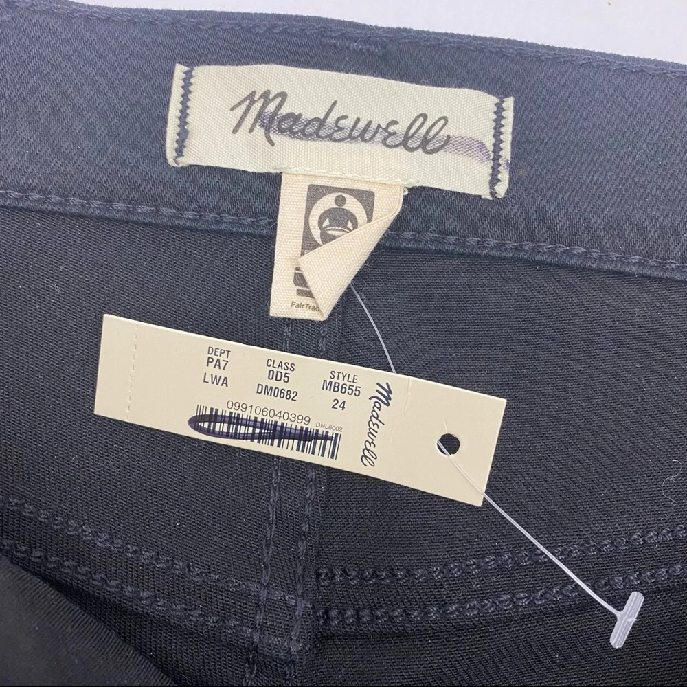Madewell 10” High Rise Skinny Jeans Tencel Denim Edition: Lunar Black Wash